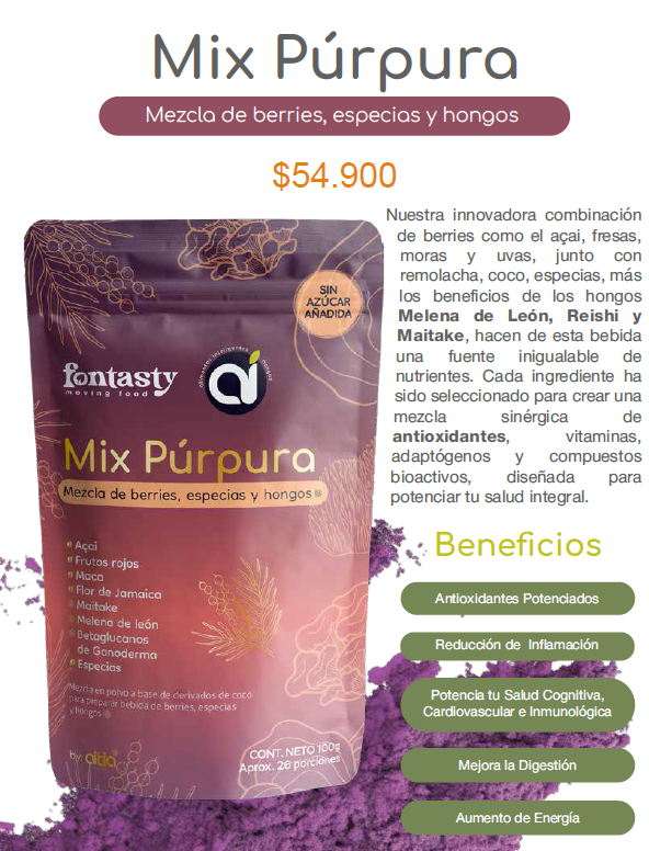 🌿 Mix Púrpura – Mezcla de Berries, Especias y Hongos